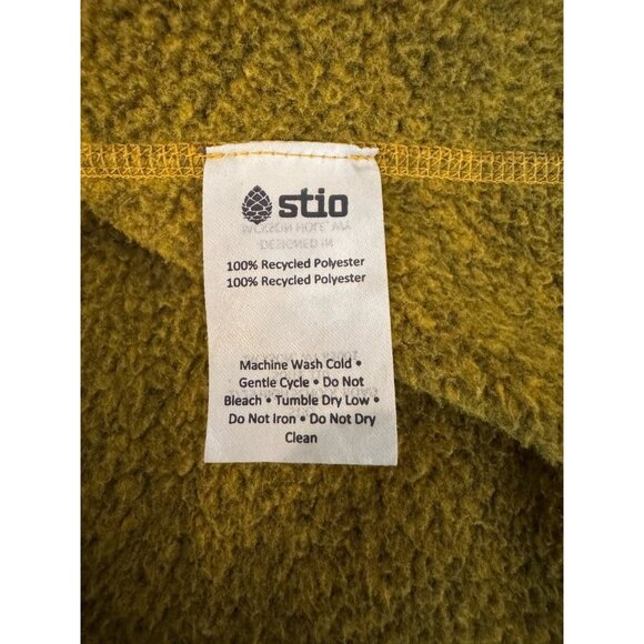 Stio Men’s Mustard Yellow Fleece Zip Up Sweater Jacket XL - Picture 11 of 11